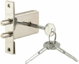 Door Lock With 3 Cross Keys 4x4x1inch