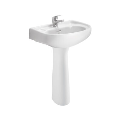 GALA WASH BASIN 60*46 CM WITH OVERFLOW & FIXING KIT 17010