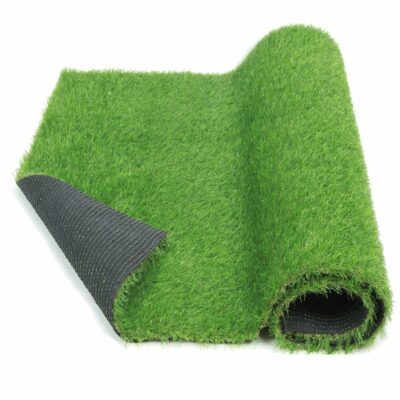 Artificial Grass Carpet Fake Grass Turf 26mm (200cm x 150cm, Green/Brown)