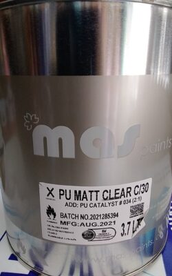 MAS PAINTS PU MATT CLEAR C/30