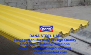 DANA Coloured Galvanized and Aluminium Corrugated Profile Sheets for Roofing & Wall in Oman