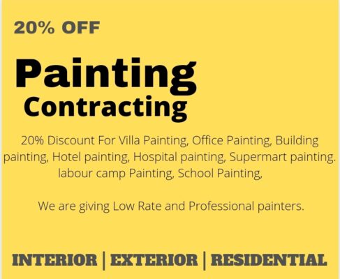 20% Discount For Villa Painting, Office Painting, Building Painting, Hotel Painting, Hospital Paint