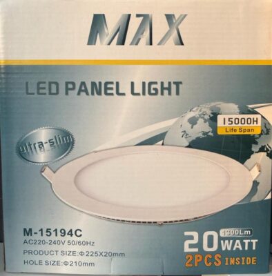 MAX LED PANEL LIGHT 20W