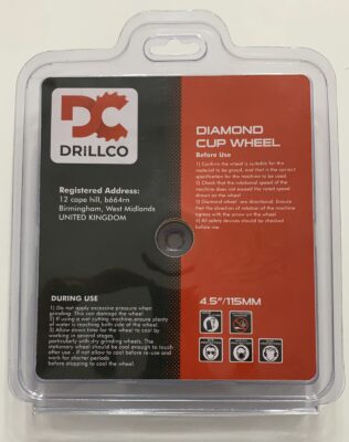 DRILLCO DIAMOND CUP WHEEL TURBO 4.5″ 115MM DCTR115