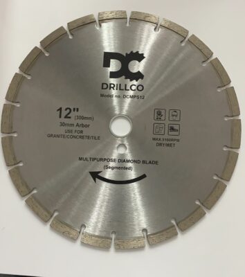 DRILLCO MULITIPURPOSE DIAMOND BLADE 12″ DCMPS12