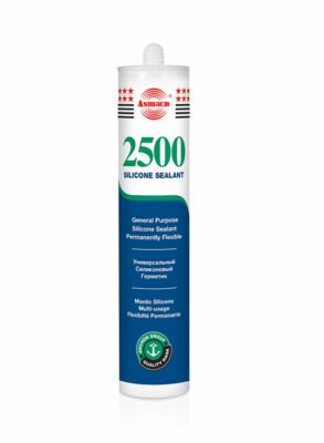ASMACO Pack Of 24 General Purpose Silicone Sealants Clear 280g 2500