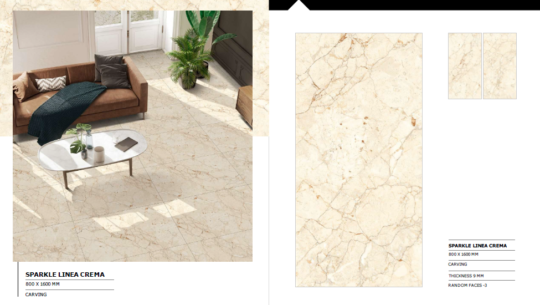 CARVING PORCELAIN TILE SIZE 80CM X 160 CM THICKNESS 9 MM FOR WALL/FLOOR