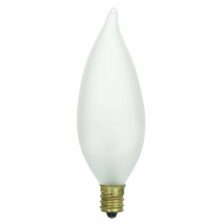 40W E12 CANDLE LAMP FROSTED – SUNLITE