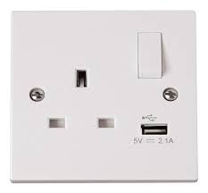 13A 1GANG SWITCH SOCKET WITH 2 USB – AvtarOn