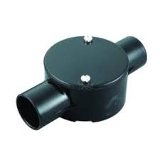 25MM PVC 2WAY ANGLE JUNCTION BOX BLACK – DECODUCT