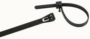200mmX3.6mm CABLE TIE BLACK – SECURE