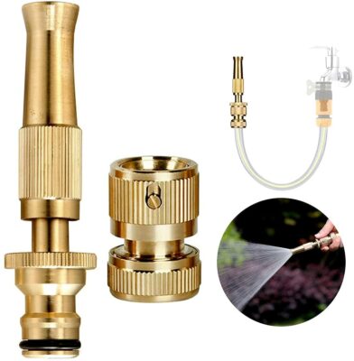 NOZZLE BRASS NOZZLE 4″ w/WASHER AND PISTOL GRIP (1×100)