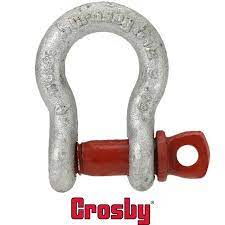 Crosby Anchor Shackle, G-209-1019178, 5/16 Inch, 750 Kg
