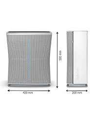 Stadler Form Roger Air Purifier With HEPA And Activated Carbon Dual Filter Swiss Design 100W R-011 Silver