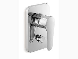 Kohler Diverter Recessed Bath and Metal Shower Faucet Trim With Lever Handle and Diverter Button (Polished Chrome, 1 Piece) K-16316IN-4-AF