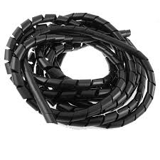 UHcom Cable Spiral Wrap Wire Spiral Wrapping Bands ,10 Mtrs, Black Uhcom-KS19