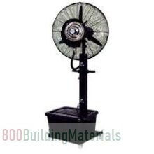 Climate Plus Portable Mist Fan, 220-240V, 26 Inch, 230W, Black