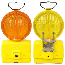 Tuf-Fix PP Orange Base With Metal Bracket & Warning Light 4 pcs Led in PS Amber Lens