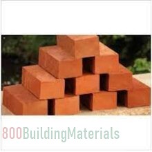 Clay Fire Resistant Red Brick- 8-10 x 3.8 x 2.9