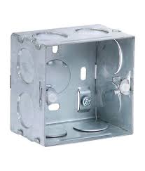 Galvanized Iron (GI) 2 Module GI Modular Metal Box