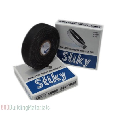 STIKY Black Cloth Insulation Adhesive Tape
