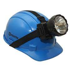 HDPE Safety Helmet with Head Lamp