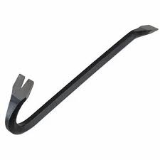 Wrecking Bar – Extra strength drop forged steel pry bar for easier demolition – Gooseneck for added ripping bar leverage – Nail puller end/chisel end