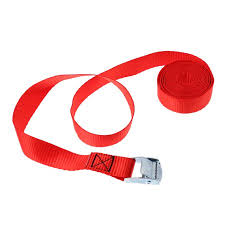 Tie-Down Cam Buckle Straps 1m/2m/3m/4m Lashing Strap for Cam Buckles Car Luggage Cargo Trailer Luggage Packing(3mRed)