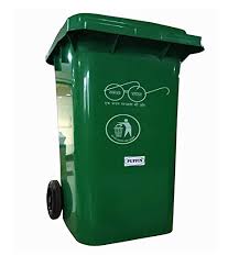 Plastic Eco Two Wheeled Dust Bin, For Used To Throw Garbage