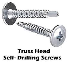 Truss Head/Steel Wafer Phillips Drive Self Drilling Screw 4.2 mm x 13 mm (#8 x 1/2″) – pack of 100