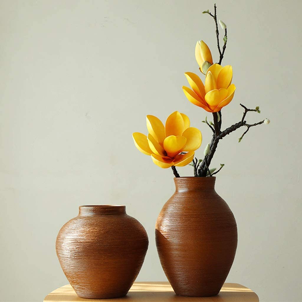 Fashion Ceramic Vase Simple Dried Flower Vase Living Room Table Vase Home Decoration Vase Pottery Jar Vase