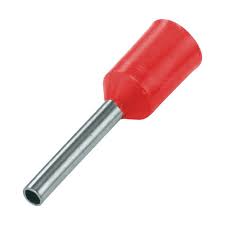 Red Bootlace Type Ferrule Insulated Lugs (Pack of 100) – E1