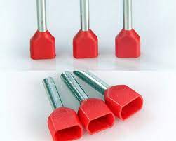 2.5mm Insulated Twin Cord End Ferrule-Red