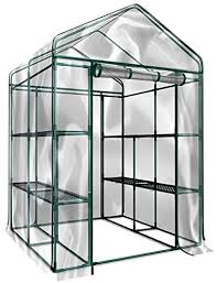 Home-Complete Walk-In Greenhouse- Indoor Outdoor With 8 Sturdy Shelves-Grow Plants, Seedlings, Herbs, Or Flowers In Any Season-Gardening Rack HC-4202