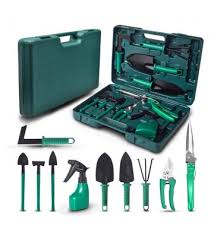 GARDENZ Tools Set 10 Pieces with Carrying Case