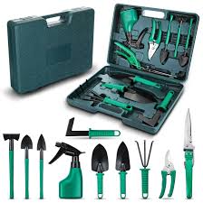 GARDENZ Tools Set 10 Pieces with Carrying Case