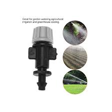 HEEPDD 50pcs/Set Misting Nozzles Plastic Sprinkler Head Atomizer Nozzles for Patio Garden Agricultural Greenhouse Drip Irrigation Outdoor Cooling Syst