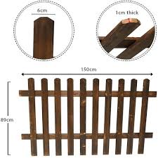 YATAI Solid Wood Garden Fence Plants Flower Bed Edging Wooden Panels Antiseptic For Partition Wall Landscaping Garden Edging
