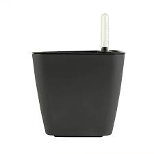 Self Watering Matte Finish Black Flower Pots Planter for Indoor Plants with Water Level Indicator