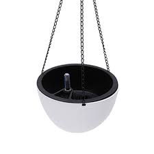 Self-Watering Hanging Planter with Water Level Indicator Light