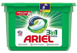 Ariel 3-In-1 Original Regular Detergent Pods Multicolour 15 count