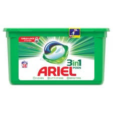 Ariel 3-In-1 Original Regular Detergent Pods Multicolour 15 count