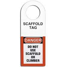 Royal Apex Scaffolding Status Holder and Scaffolding and Construction Inspection Tags, 11-3/4″ Height, 3-1/2″ Width (Pack of 10)