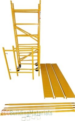 kitson Steel Scaffolding with Folding adjustable height with non slip 3pcs platform