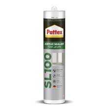 Pattex SL100 Acrylic Sealant Silicone, 280 ml, White