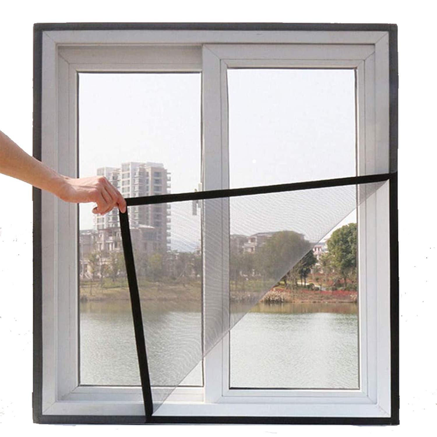 Robustline Window Screen Mesh, Fiberglass, 3 Feet Width x 20 Mtrs Length, Grey