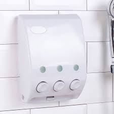 Intercare Soap Dispenser, Plastic, 3 Chambers, 300ML, White