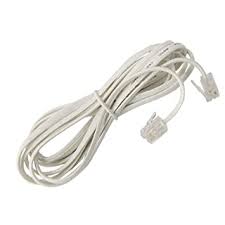 Terminator Telephone Extension Cord, 3 Mtrs, White