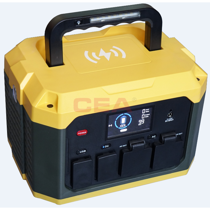 CEA Portable Power Station,500w,518wh Pure Sine Wave Inverter,LiFePO4 Battery Power Station