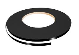 PVC Black with White Text MDF Edge Banding Roll – 3D-1-Roll